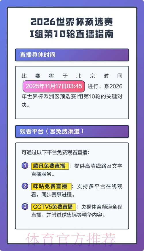 观看2026年足球世界杯预选赛直播指南